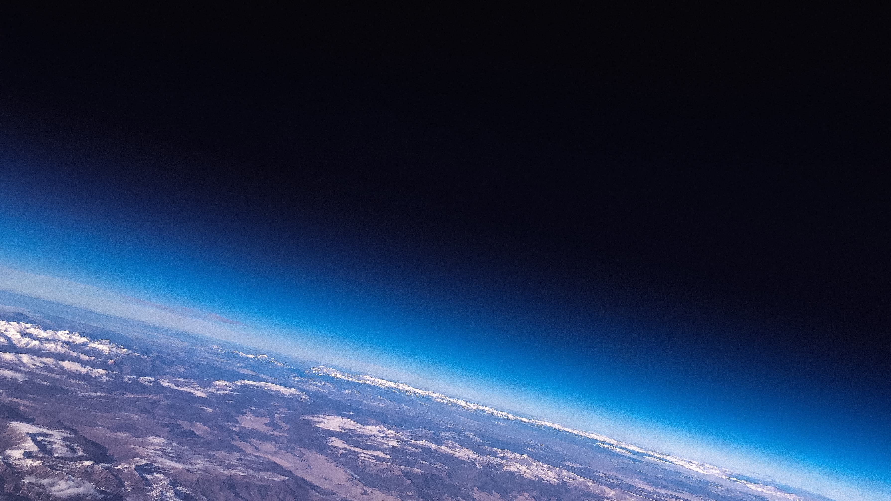 A photo of the Earth from space